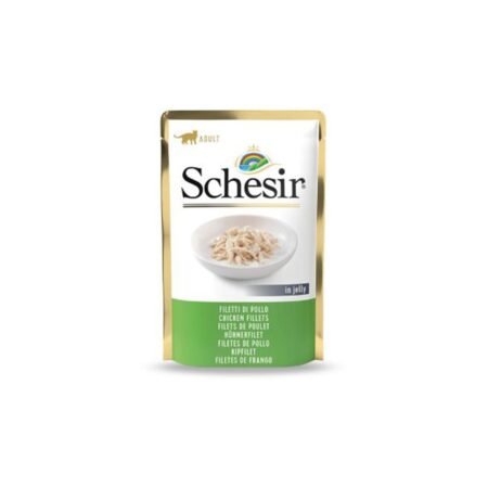 SCHESIR KITTEN CHICKEN FILLETS IN JELLY POUCH 85gr C3070104