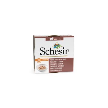 SCHESIR CAT TUNA WITH SALMON IN GRAVY SAUCE 70gr