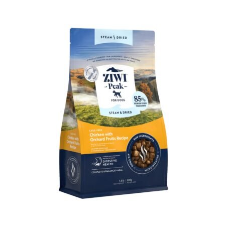 ZIWI PEAK DOG STEAM AND DRIED CHICKEN WITH ORCHARD FRUITS RECIPE 800gr