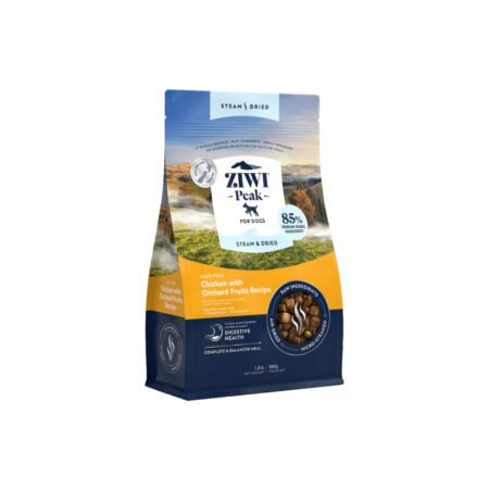 ZIWI PEAK DOG STEAM AND DRIED CHICKEN WITH ORCHRAD FRUITS RECIPE 1.5kg