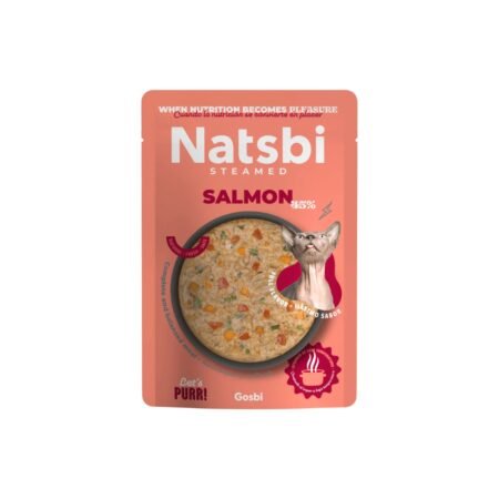 NATSBI STEAMED SALMON 80gr GOSBI