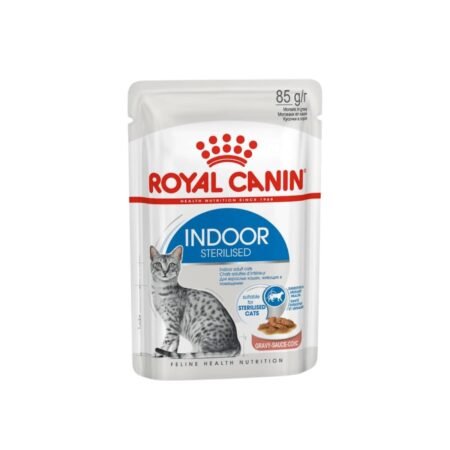 ROYAL CANIN INDOOR STERILISED GRAVY POUCH 85GR