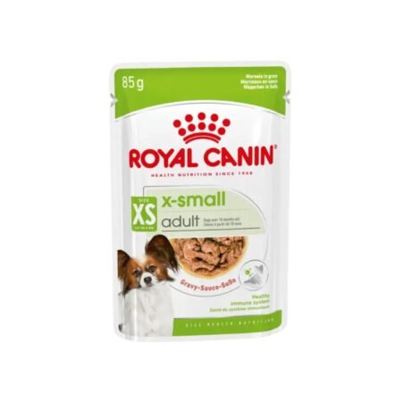 ROYAL CANIN XSMALL ADULT GRAVY POUCH  85gr