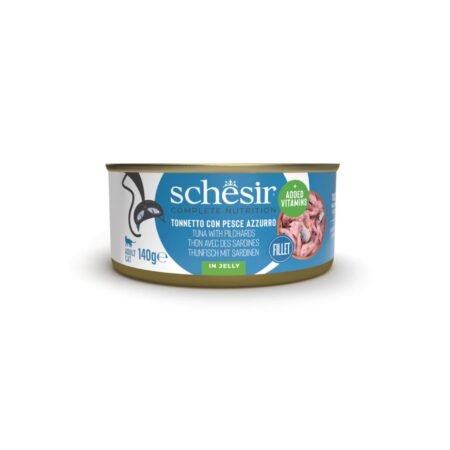 SCHESIR CAT TUNA WITH PILCHARDS IN JELLY 140gr