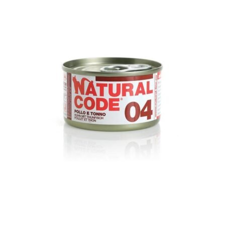 NATURAL CODE 04 CAT CHICKEN AND TUNA  85gr