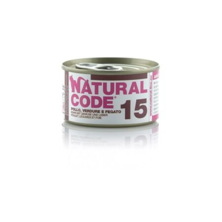 NATURAL CODE 15 CAT CHICKEN VEGETABLE AND LIVER 85gr
