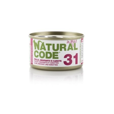 NATURAL CODE 31 CAT CHICKEN AND CARROTS 85gr