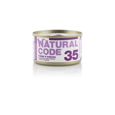 NATURAL CODE 35 CAT TUNA AND PAPAYA  85gr