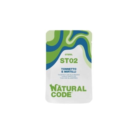 NATURAL CODE STERIL CAT TUNA AND BLUEBERRIES ST02 70gr