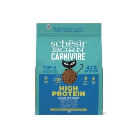 SCHESIR CARNIVORE CAT ADULT  HERRING AND SALMON BAKED 255gr