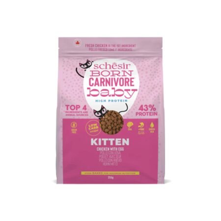 SCHESIR CARNIVORE CAT KITTEN CHICKEN AND EGG BAKED 255gr