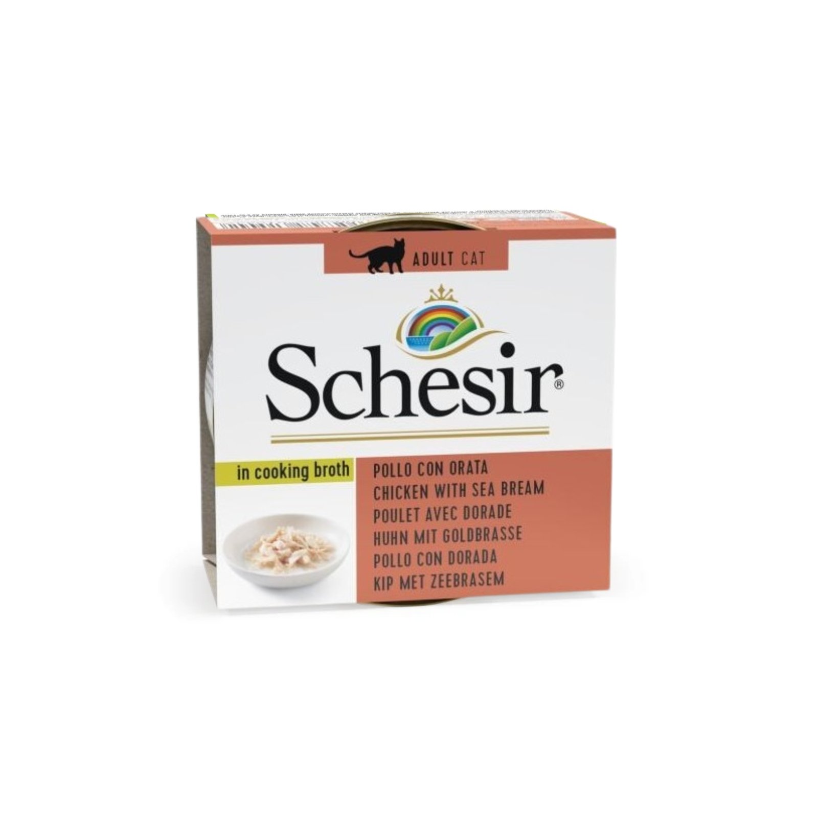 schesir-cat-wet food-Chicken With Sea Bream In Cooking Broth