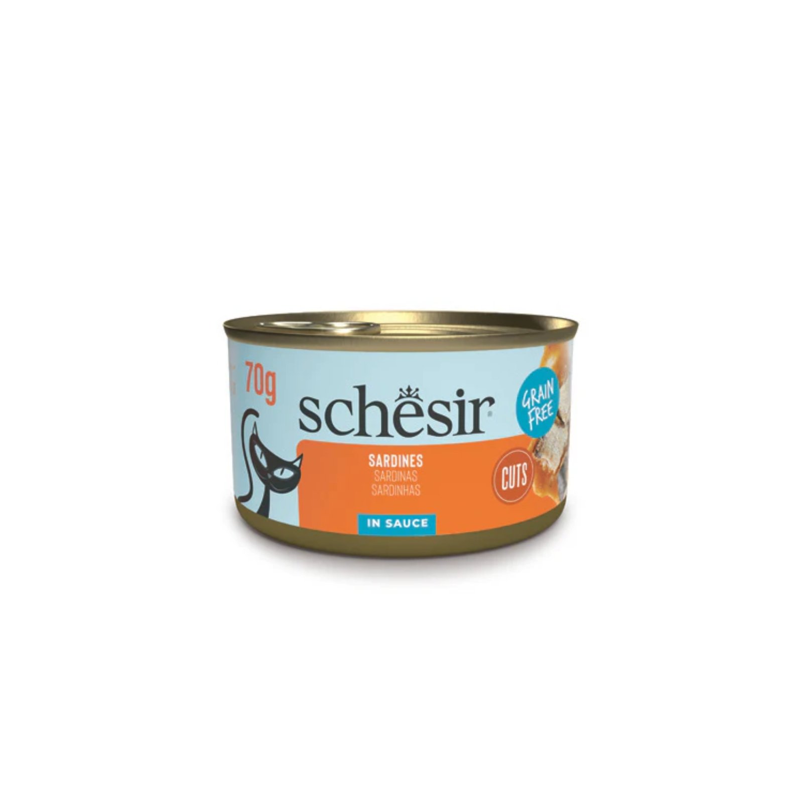 schesir-cat-wet food-Sardine fillets in sauce 70g