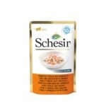 schesir-cat-wet food-Tuna And Chicken With Shrimps in jelly 50g in pouch