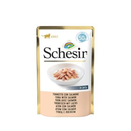 SCHESIR CAT TUNA WITH SALMON IN JELLY POUCH 85gr C21223508