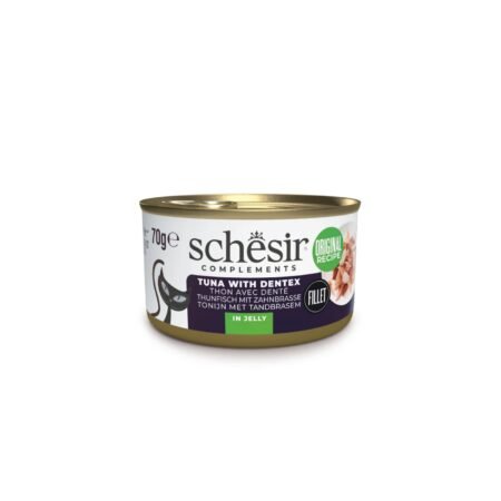 SCHESIR CAT TUNA AND DENTEX IN JELLY 85gr