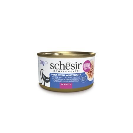 SCHESIR CAT TUNA WITH WHITEBAITS IN COOKING BROTH 70gr