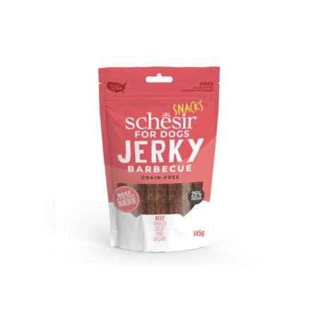 SCHESIR JERKY BBQ BEEF DOG SNACK 145gr