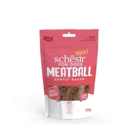 SCHESIR MEATBALLS BEEF DOG SNACK 225gr