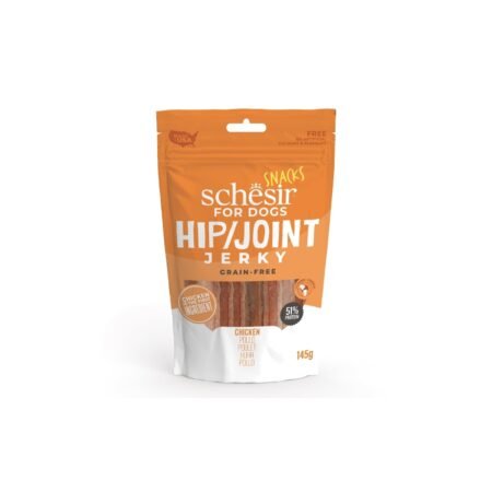 SCHESIR HIP AND JOINT JERKY BBQ CHICKEN DOG SNACK 145gr