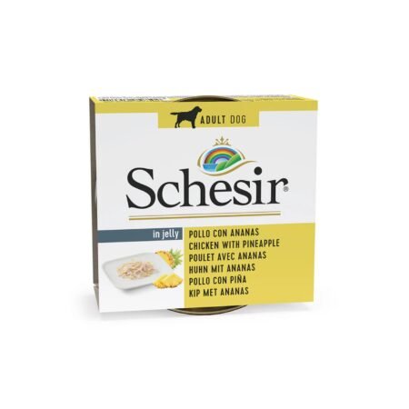 SCHESIR DOG CHICKEN WITH PINEAPPLE IN JELLY  150gr