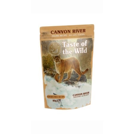 TASTE OF THE WILD ALL AGES CANYON RIVER TROUT ,CHICKEN AND TURKEY  CHUNKS POUCH 85gr