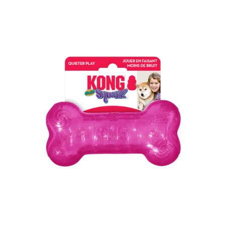 KONG Squeezz Crackle Bone Assorted Medium