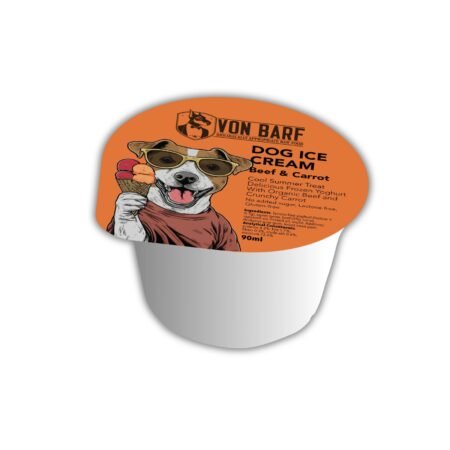 Von BARF Dog Ice Cream Beef and Carrot 90ml