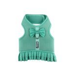PET INTEREST Dots Mesh Harness with Skirt Teal Large