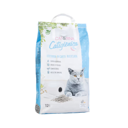 CAT&RINA Paper Cat Litter 12L