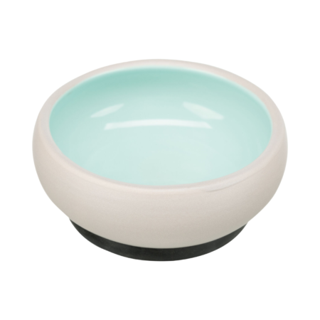 TRIXIE Ceramic Dog Bowl with Rubber Band 0.3L