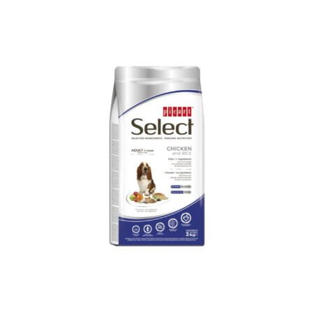 SELECT ADULT 7+ CHICKEN AND RICE  3KG