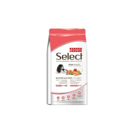 SELECT ADULT MINI SALMON AND RICE 0.8KG