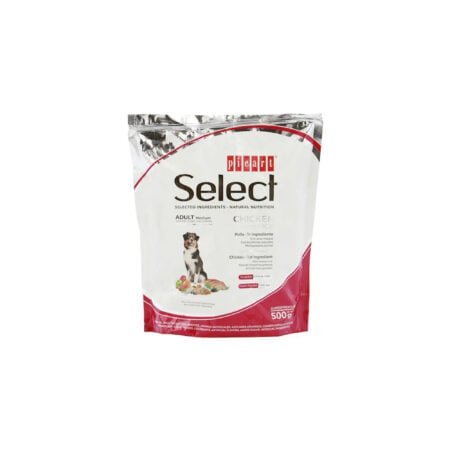 SELECT ADULT MEDIUM CHICKEN AND RICE 0.5KG