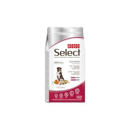 SELECT ADULT MEDIUM CHICKEN AND RICE 12KG