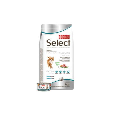 SELECT CAT GRAIN FREE STERILISED LIGHT 2KG
