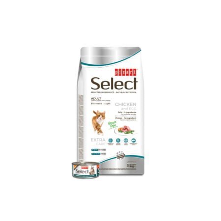 SELECT CAT GRAIN FREE STERILISED LIGHT 8KG
