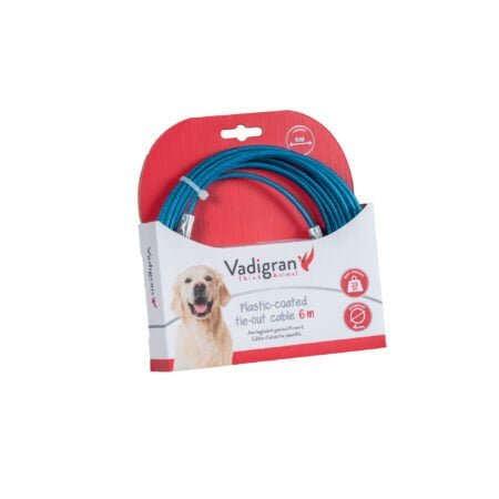 TIE OUT CABLE BLUE 6M