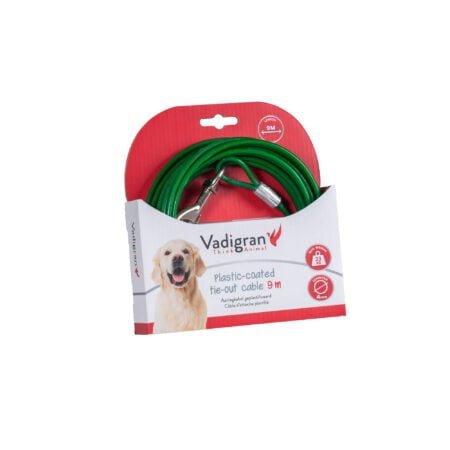 TIE OUT CABLE GREEN 9M
