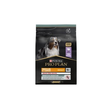 PRO PLAN DOG MEDIUM LARGE GRAIN FREE SENSITIVE DIGESTION TURKEY  2.5KG