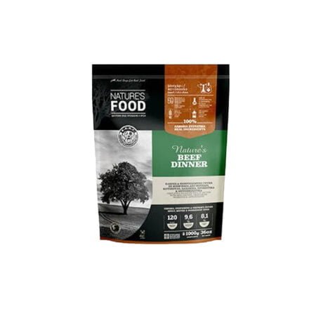 NATURES FOOD BEEF DINNER PATTIES 1KG