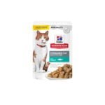 HILLS SP ADULT CAT STERILISED TROUT CHUNKS POUCH 85gr