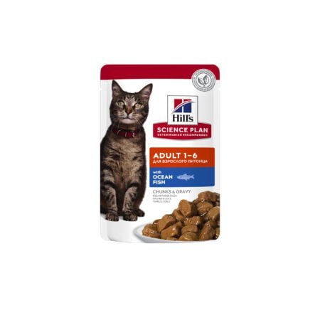 HILLS SP ADULT OCEAN FISH CHUNKS POUCH 85GR