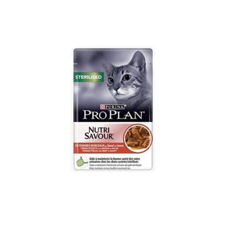 PRO PLAN STERILISED CAT BEEF 85GR