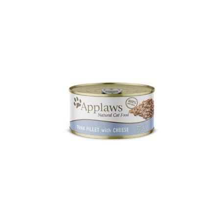 APPLAWS CAT TUNA FILLET AND CHEESE BROTH TIN  70gr