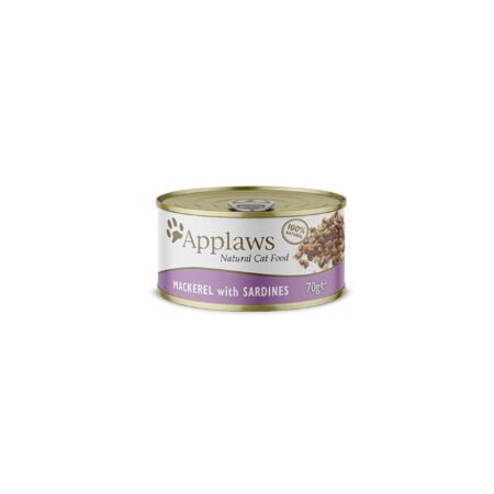 APPLAWS CAT MACKAREL AND SARDINE BROTH TINS 70gr