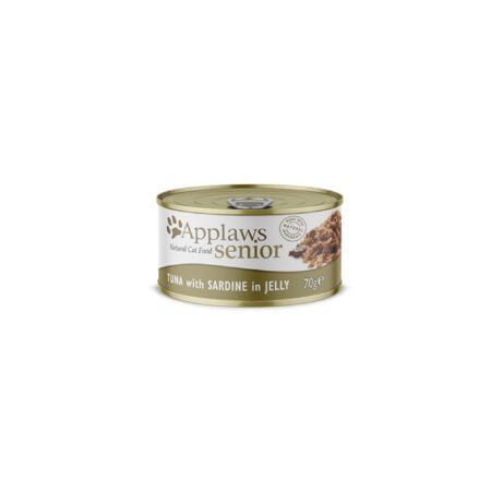APPLAWS CAT SENIOR TUNA WITH SARDINE IN JELLY TIN 70gr