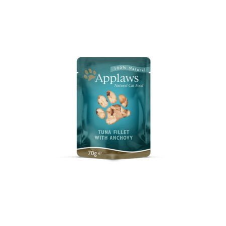 APPLAWS CAT TUNA FILLET WITH ANCHOVY BROTH POUCH  70gr