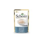 SCHESIR CAT CHICKEN WITH HAKE IN JELLY POUCH 85 GR