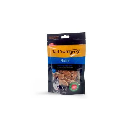 TAIL SWINGERS ROLLS WITH CHICKEN AND COD FISH 100gr